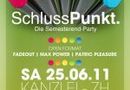 Schlusspunkt. Prüfungsendparty