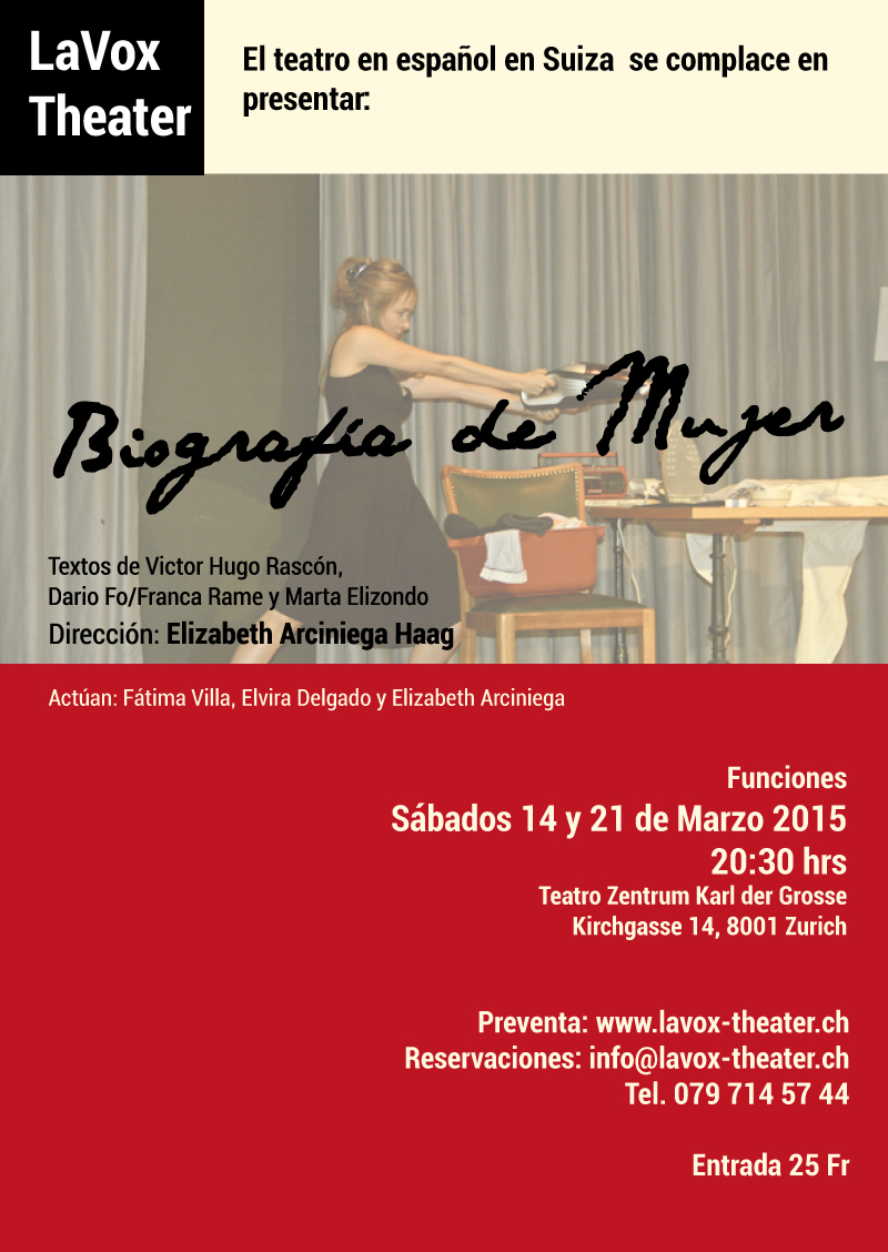 {de}LaVox Theater presenta: Biografía de Mujer (auf Spanisch gesprochen){/de}