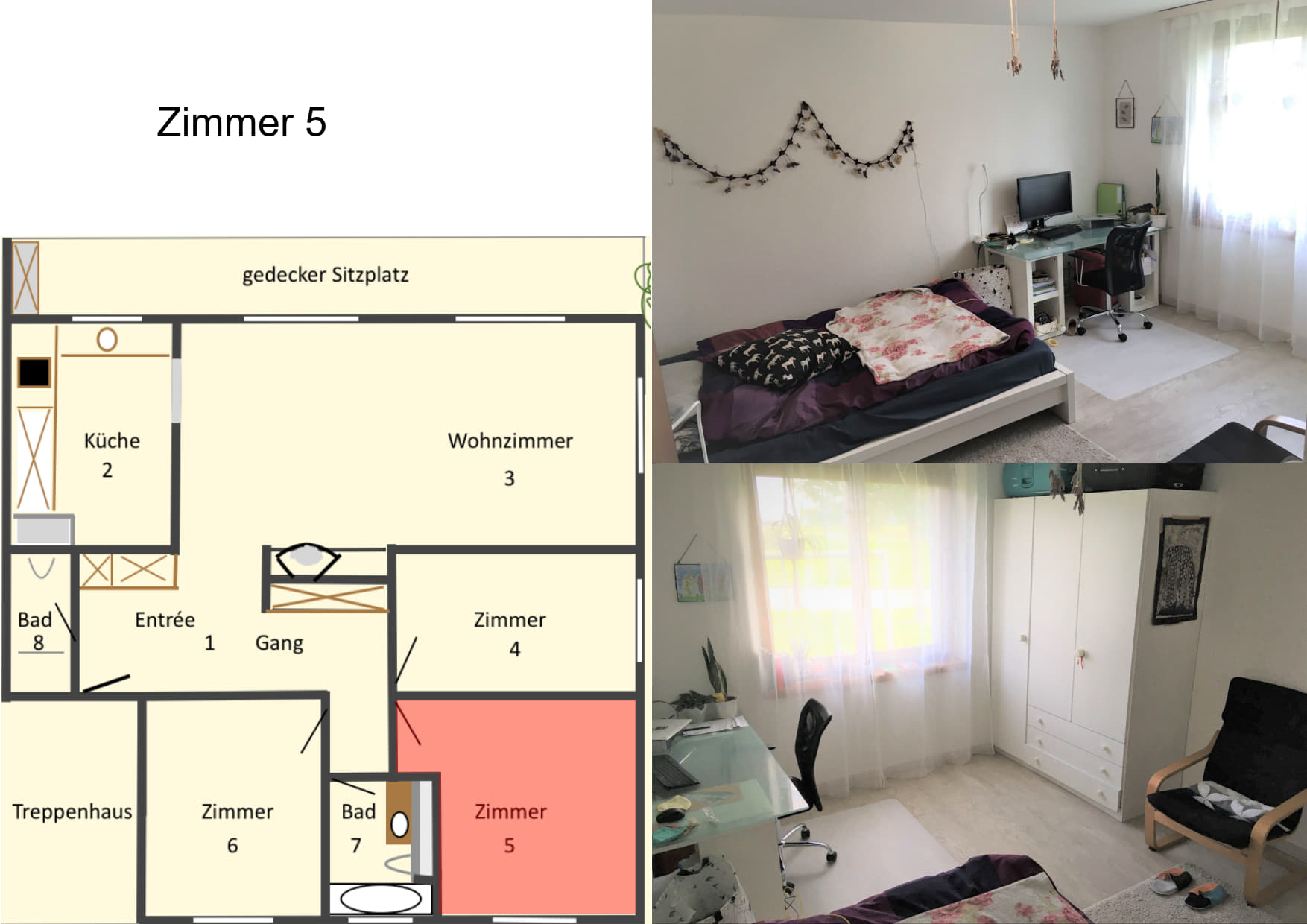 Colocation (15m²), Riniken, Mit privatem Garten, eigener